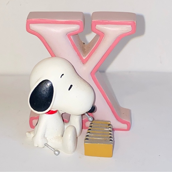 Westland Giftware Other - Westland Giftware Peanuts Snoopy Alphabet Letter X Snoopy Playing Xylophone